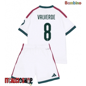 Real Madrid Federico Valverde #8 Prima Maglia Bambino 2026-27 Manica Corta (+ Pantaloni corti)